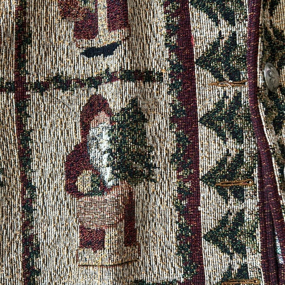 PAINTED PONY CHRISTMAS TAPESTRY COAT size XL - Picture 9 of 9